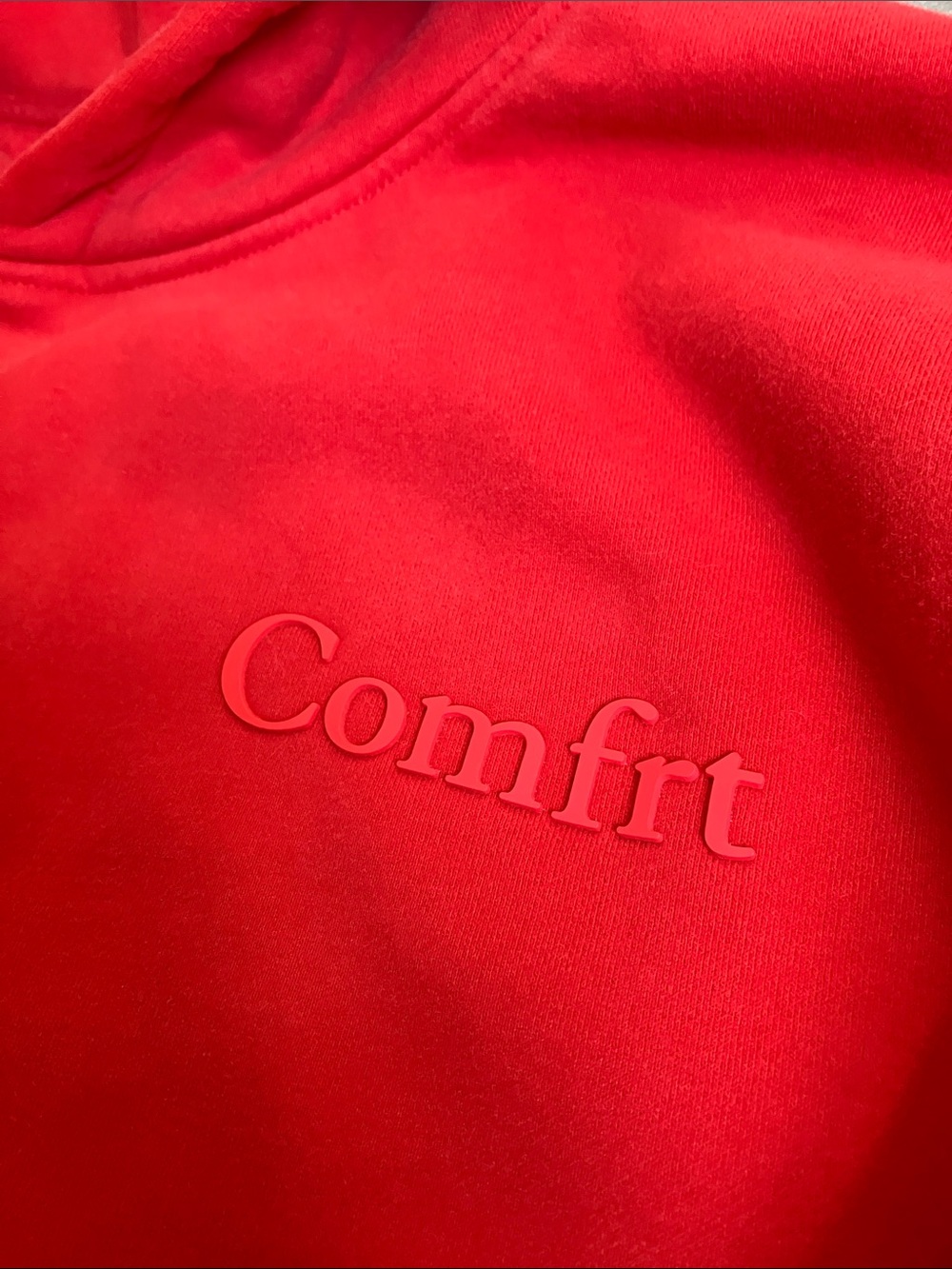 red Comfrt Unisex Adult's Oversized Pullover Hoodie - Picture 8 of 16